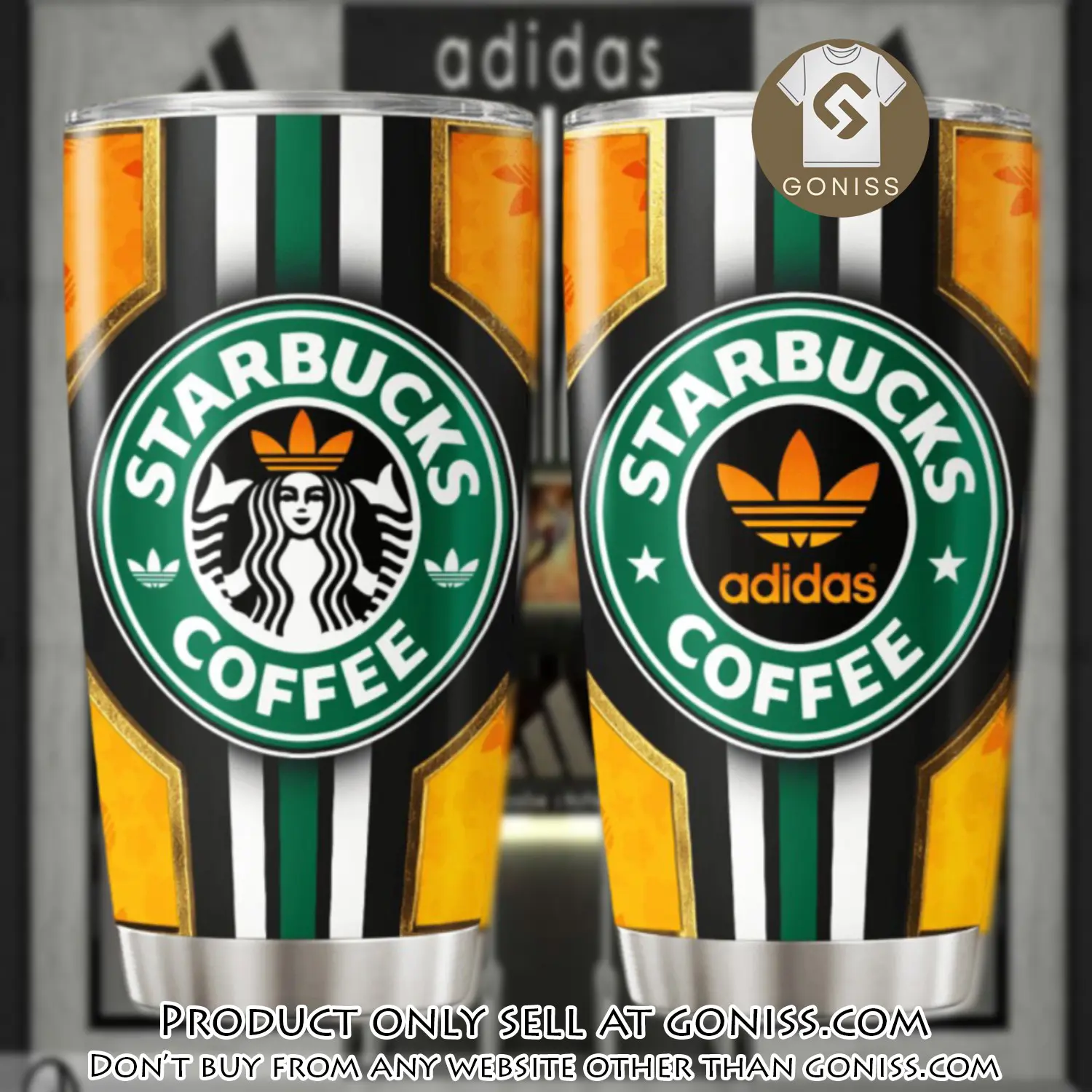 Adidas starbuck stainless steel tumbler 20oz30oz gn0609964